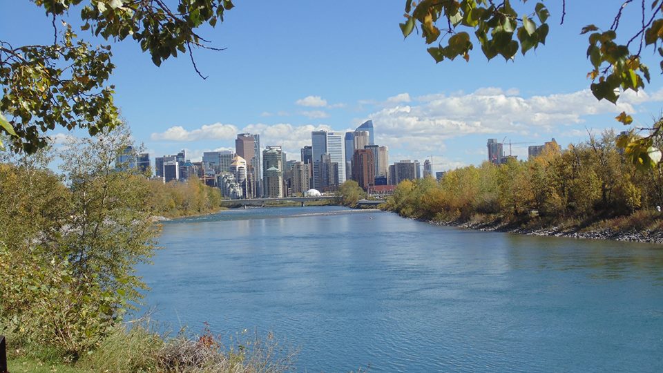 Calgary Bow River with Skyline